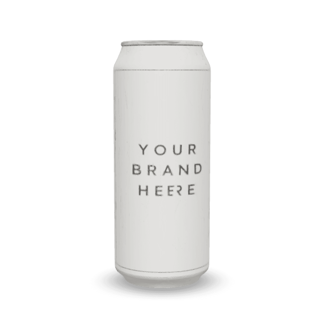 A beverage can, shown as a generic format illustration